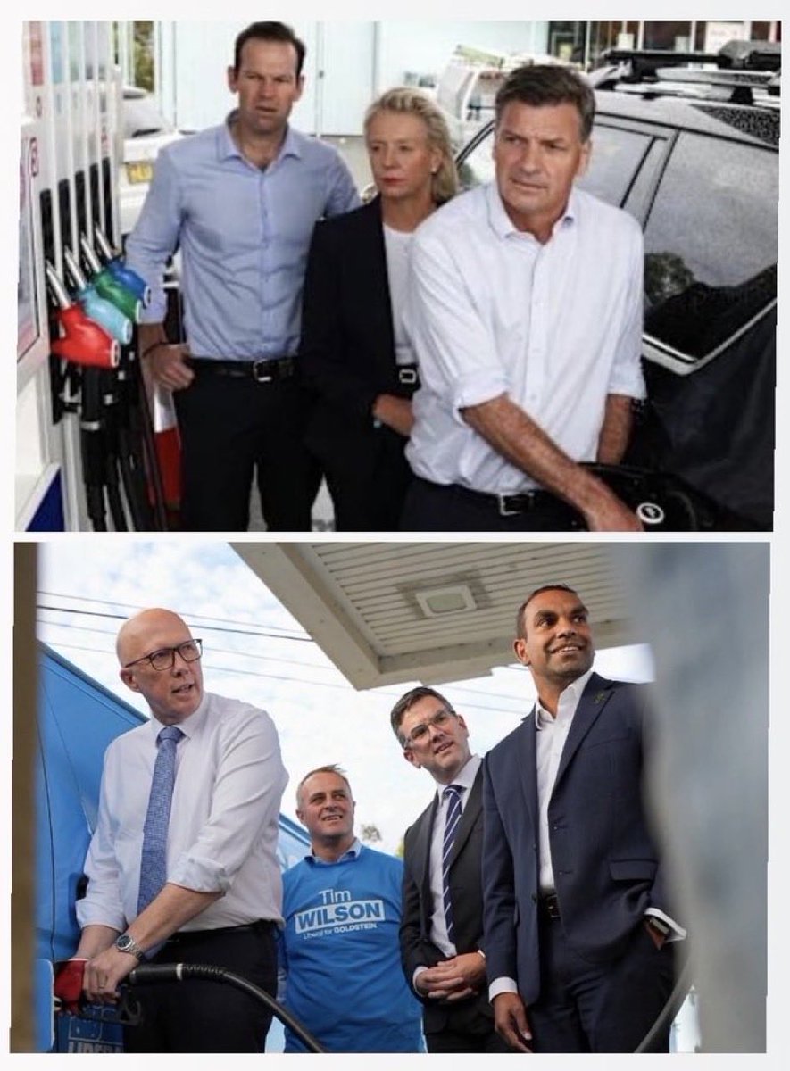 CaraMia200's tweet photo. @Gadgetc10 During last election campaign, i was of the view #LNPcrooks were planning a partnership to take over a servo,once they were booted to the kerb (or curb for #USA)

There’s #Timbecile,hose specialist overseeing correct technique.
#auspol #LNPNeverAgain https://t.co/y9rmBCoDyV