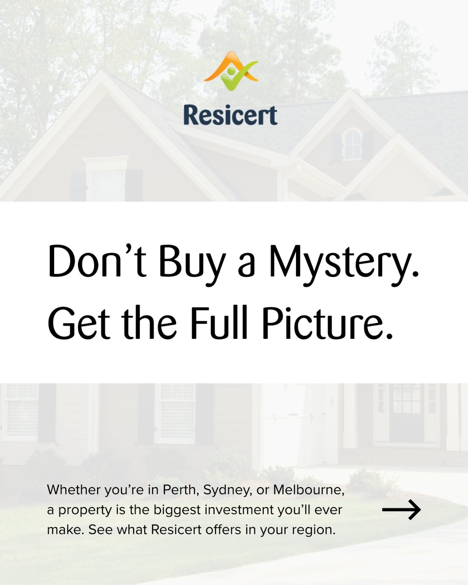 resicert's tweet photo. We’ve spent years building a network of local experts who know exactly what to look for in your specific neck of the woods. From timber pests in the tropics to structural integrity in the city, we’ve got Australia covered. Get an instant quote: https://t.co/vBizffgR7f https://t.co/x3OLTBy6JO