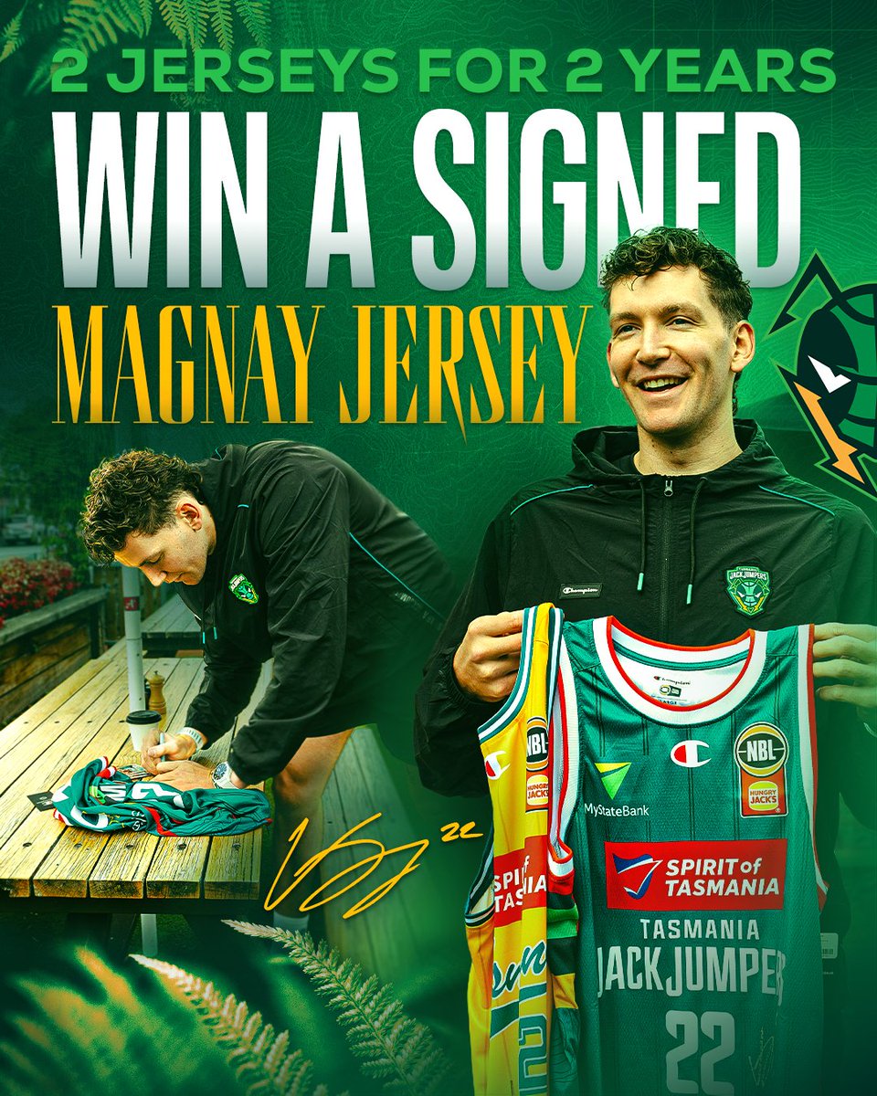 JackJumpers's tweet photo. To celebrate Will Magnay re-signing for another 2 years, we’re giving away TWO signed Magnay jerseys 🐜😤

Don’t miss your chance to win — entries close May 18!

Enter now 👉 https://t.co/i6OGQ5UirQ https://t.co/orIHcBJaU6