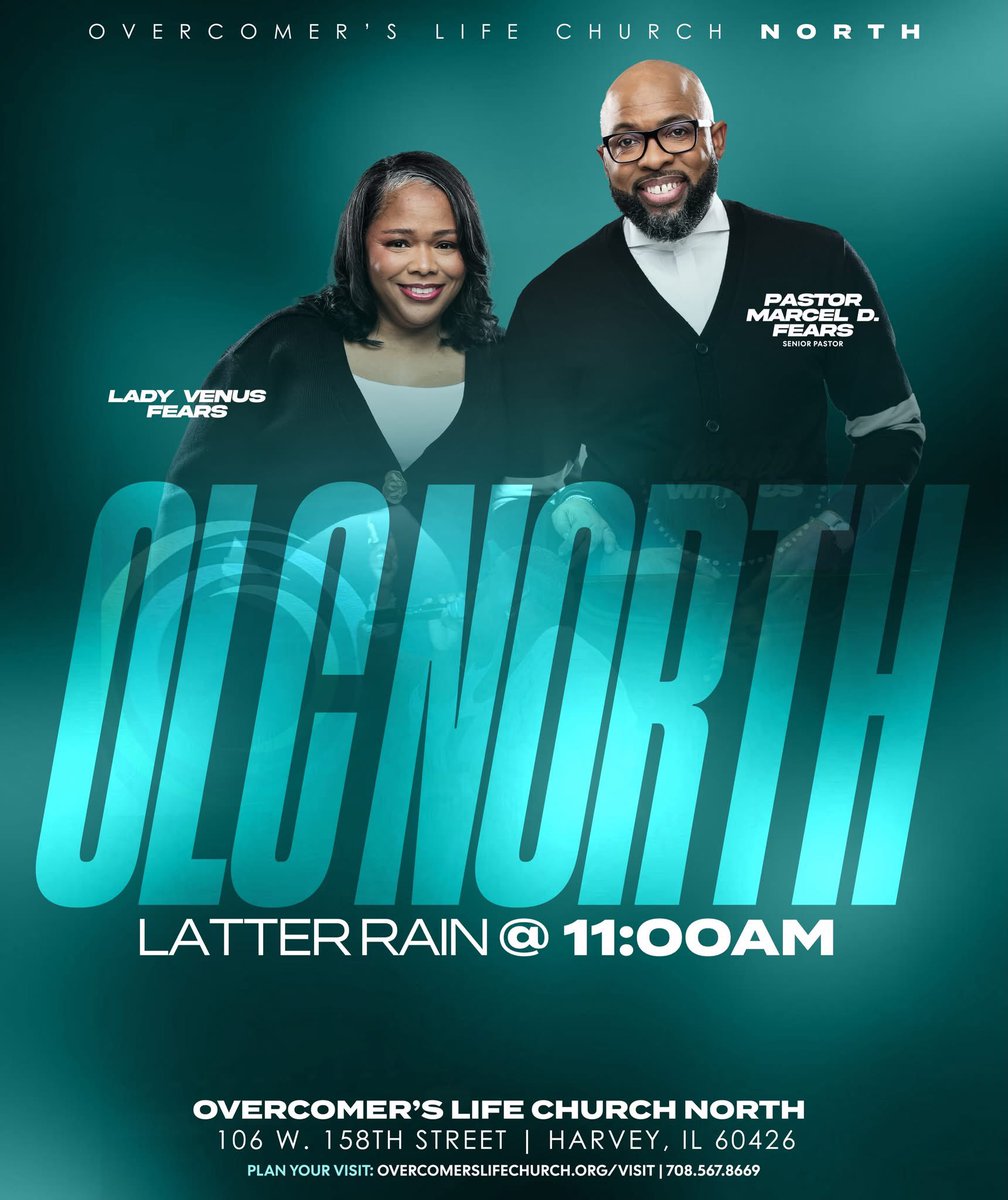 MarcelFears's tweet photo. OLC South is here. Meet us this Sunday for the soft opening our new South Campus 8:45am

Morning Glory at 8:45AM. (OLC South)Latter Rain at 11:00AM. (OLC North)

Different campuses.Same God.
And you need to be in the room for this one.
#OLCSouth #OLCNorth @overcomerslife https://t.co/Cw6DULan13
