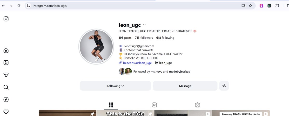 Leon | Male UGC Creator | Creative Strategist tweet media