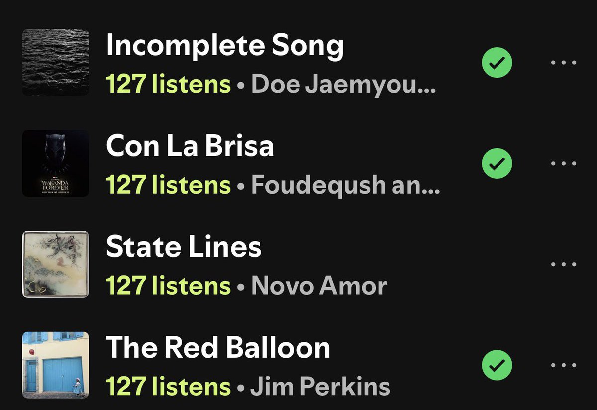 HOW MANY LISTENS
