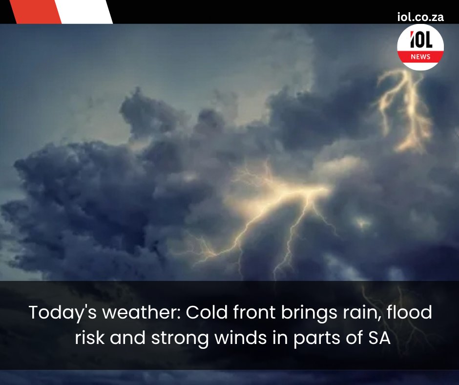 IOL's tweet photo. South Africans can expect a chilly and unsettled Wednesday as a cold south-westerly flow continues to affect the southern parts of the country, bringing scattered showers, rough coastal conditions and windy weather along the southern coastline.
#news #scattered #showers #rough #coastal #conditions #windy #weather #chilly
Read on https://t.co/kpv6nSN1PP