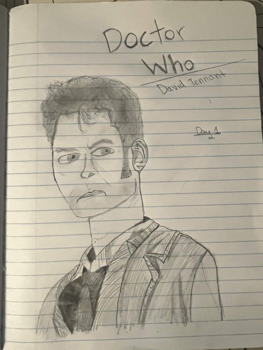 Farethiak's tweet photo. 1/365 🧵

This marks the start of a 365 day thread of drawing something every day to get into art. Felt motivated after finding old art I did back in elementary. Todays motivation comes from doctor who youtube clips https://t.co/jkdFcr8bs4