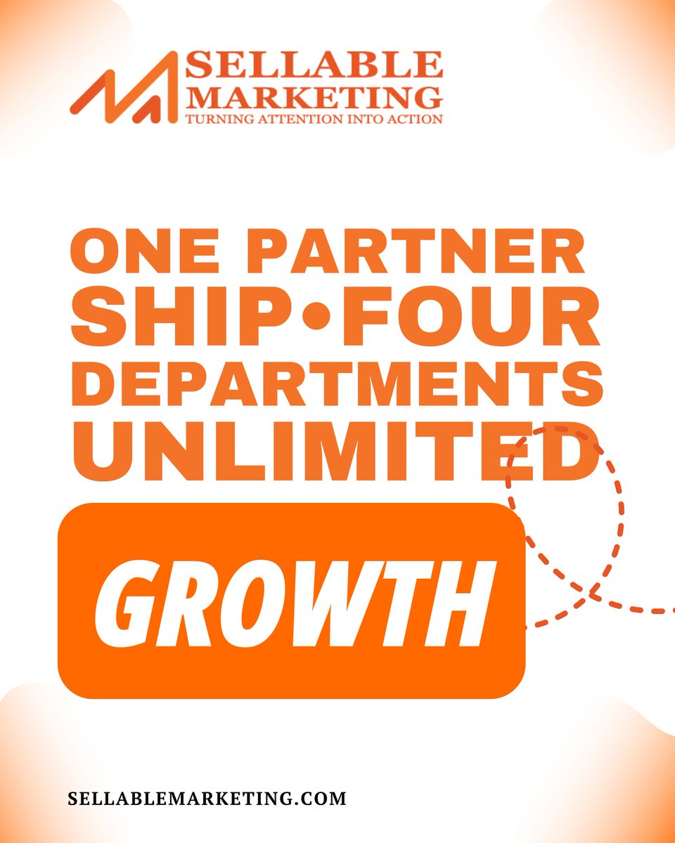 SellableMarketi's tweet photo. ⚡Launch Stronger
⬈ Scale Faster
◆ Sustain Longer

#LeadGeneration #BusinessGrowth #DigitalMarketing #SalesFunnels #PerformanceMarketing #BusinessStrategy #GrowthMarketing #BrandGrowth https://t.co/mnIY5pfYcI