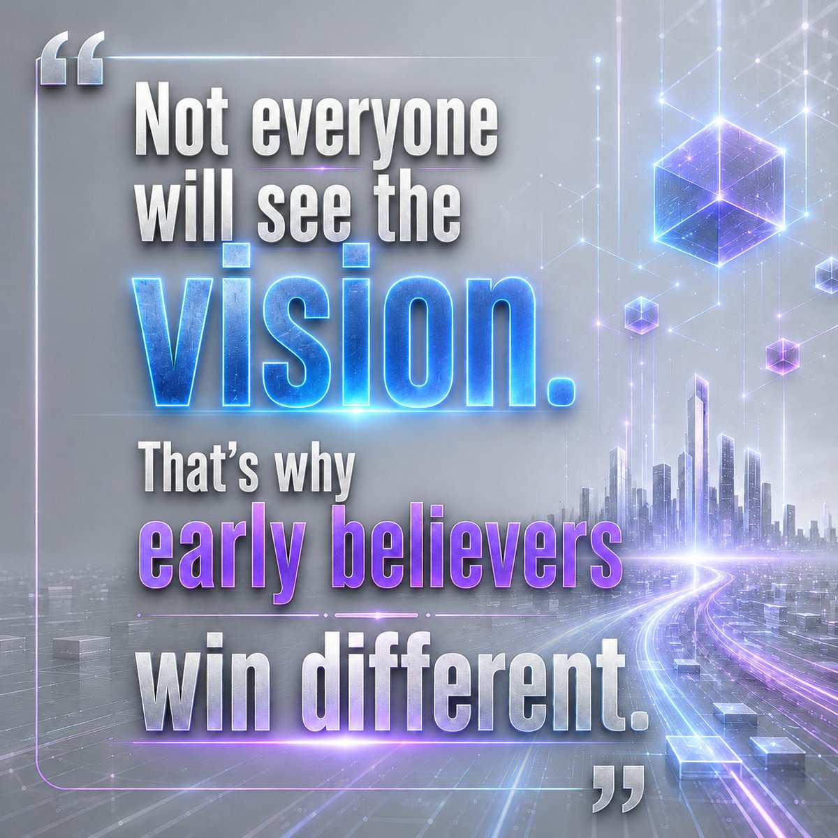 KavianCoin's tweet photo. Before the world calls it obvious, someone had to believe first.
#Web3 #CryptoQuotes #Blockchain #EarlyBelievers #CryptoMindset #DeFi https://t.co/FIzyMxfJMk