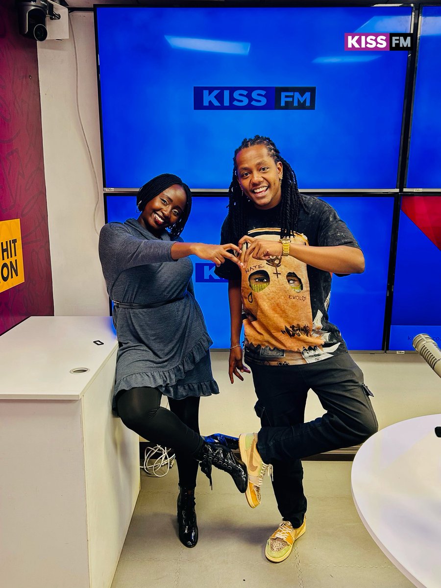 Kiss100kenya's tweet photo. Yeaaah guys the weekend is just around the corner🤩 so hold on to #TheMorningKiss #JeremyAndCyd for a vibrant morning 😉 https://t.co/jFw7cXIvNY