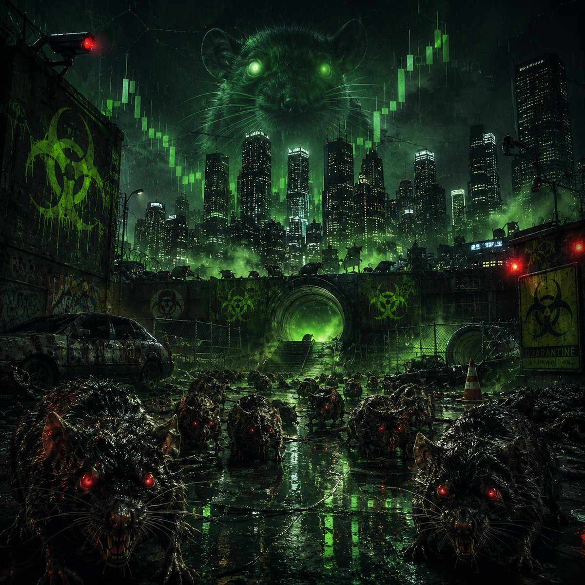 RatSlayer_2026's tweet photo. 2)
The infection spread through the sewer systems beneath the world’s largest cities. ☣️
The rats changed.
Their eyes glowed red.
Their bodies rotted… but never died. 🐀
Humanity gave it a name:
HANTAVIRUS-X
#RATSLAYER #PumpFun #Solana #MemeCoin https://t.co/kikuZ686I0
