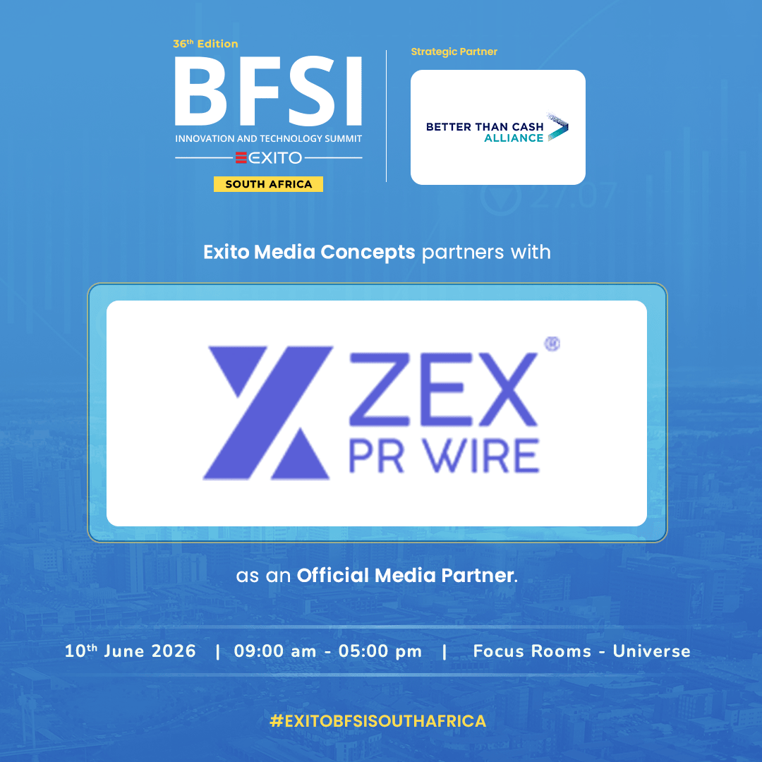 zexprwire's tweet photo. 💳 ZEX PR WIRE is the Official Media Partner for BFSI South Africa 2026

Where banking, fintech &amp; digital transformation leaders connect.

📅 10th June 2026
📍 Focus Rooms – Universe, South Africa

🔗 https://t.co/2gFkBjaYz7

#BFSI #FinTech #DigitalTransformation #ZEXPRWIRE https://t.co/oiV42qtIXU