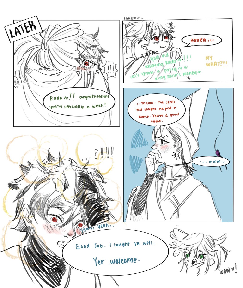 soaemin_'s tweet photo. BS comic i conjured up bc i wanted to draw akuta wha ... and that one ATLA scene 
Riyo Rudo Zanka siblingism means sm to me😔 but i dont have energy for full on comic so❤️‍🩹
#gachifanart
#zanka #riyo #rudo https://t.co/1AhyNUVNuR