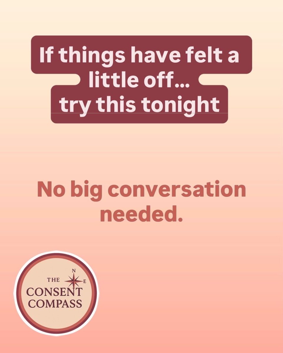 consent_compass's tweet photo. There’s a quiet myth that long-term relationships naturally lose their spark.

That over time, things just become… functional.

But often, it’s not time that changes things.
It’s attention.

The relationships that feel good long-term aren’t usually built on big, constant effort. https://t.co/gd9HcMsrEb