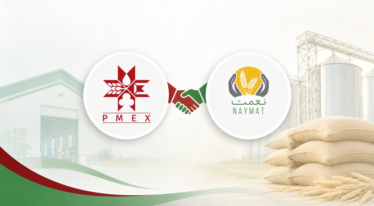 PakMercEx's tweet photo. 𝐏𝐌𝐄𝐗 𝐚𝐜𝐪𝐮𝐢𝐫𝐞𝐬 𝐦𝐚𝐣𝐨𝐫𝐢𝐭𝐲 𝐬𝐡𝐚𝐫𝐞𝐡𝐨𝐥𝐝𝐢𝐧𝐠 𝐢𝐧 𝐍𝐚𝐲𝐦𝐚𝐭 𝐂𝐨𝐥𝐥𝐚𝐭𝐞𝐫𝐚𝐥 𝐌𝐚𝐧𝐚𝐠𝐞𝐦𝐞𝐧𝐭 𝐂𝐨𝐦𝐩𝐚𝐧𝐲 𝐋𝐢𝐦𝐢𝐭𝐞𝐝

Pakistan Mercantile Exchange Limited (PMEX) has announced a strategic investment in Naymat Collateral Management Company Limited (NCMCL), reinforcing its commitment to support the building of modern storage infrastructure for regulated commodity and agricultural markets in Pakistan.

Pursuant to the Board of Directors of PMEX approving the investment for the acquisition and following regulatory approval from the Securities and Exchange Commission of Pakistan (SECP), PMEX has acquired a majority stake, making NCMCL a subsidiary of the Exchange.

This acquisition is expected to significantly enhance Naymat’s capabilities in providing collateral management service and warehousing—critical building blocks for developing efficient, transparent, and delivery-backed agricultural markets in Pakistan.

The development comes at a pivotal time as PMEX accelerates its efforts to launch physically deliverable agricultural commodity futures trading. PMEX has listed key agricultural commodities including wheat, rice, sugar, and maize, aimed at creating a structured and regulated marketplace for these essential products.

Commenting on the development, Mr. Khurram Zafar, CEO, PMEX, said: “The acquisition of NCMCL is a strategic step towards strengthening the infrastructure required for physically deliverable commodity markets in Pakistan. It will support the development of a more transparent, efficient, and secure ecosystem for participants across the agricultural value chain.”

PMEX continues to work under the guidance and regulatory oversight of SECP to promote regulated commodity trading, transparent price discovery, and improved market access through robust and modern exchange infrastructure.
