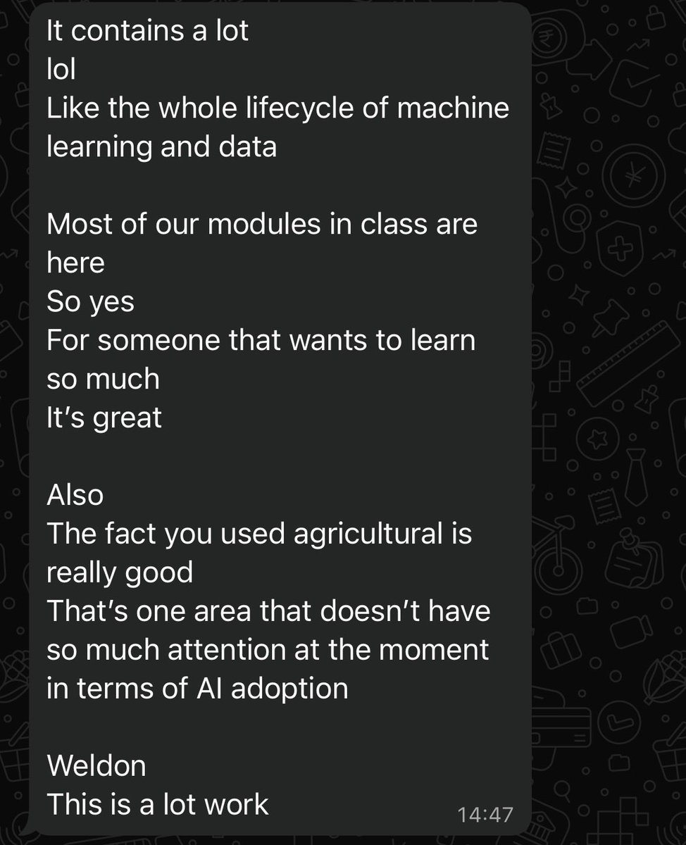 weskambale's tweet photo. i've always wanted to write and put out somethin' that would genuinely make a difference

most of the projects and examples in the book are from my own work and classes at @ai4ug

which makes it more easy and relatable to the readers

get yourself a copy: https://t.co/NuzMQhZovk https://t.co/gKrbu3pwk9