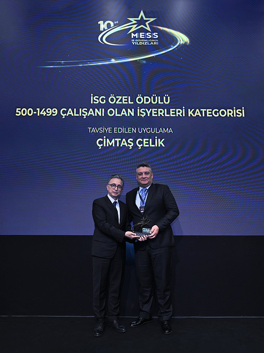 CimtasGroup's tweet photo. Türkiye'nin en kapsamlı İSG Ödül Organizasyonu olan, bu yıl 10'uncusu düzenlenen MESS İş Güvenliğinin Yıldızları yarışmasında ödül almanın gururunu ve mutluluğunu yaşıyoruz.

Emeği geçen tüm çalışanlarımıza teşekkür ederiz. https://t.co/96MMo0dcXZ