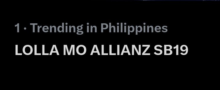 maria171819g's tweet photo. Lolo mo top trending!

LOLLA MO ALLIANZ SB19
@SB19Official #SB19
#SB19xLollapalooza https://t.co/BzLx3iQz9l