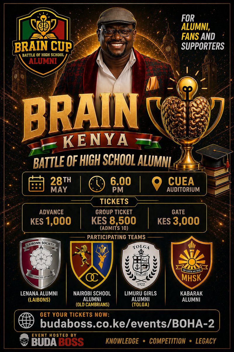 OldCambrian's tweet photo. Excited to be part of this battle. 

🗓️- 28th May 2026

📍- CUEA auditorium 

🎟️ -;Tickets at https://t.co/sUNO9O7OCj https://t.co/zKzPX2L2SZ