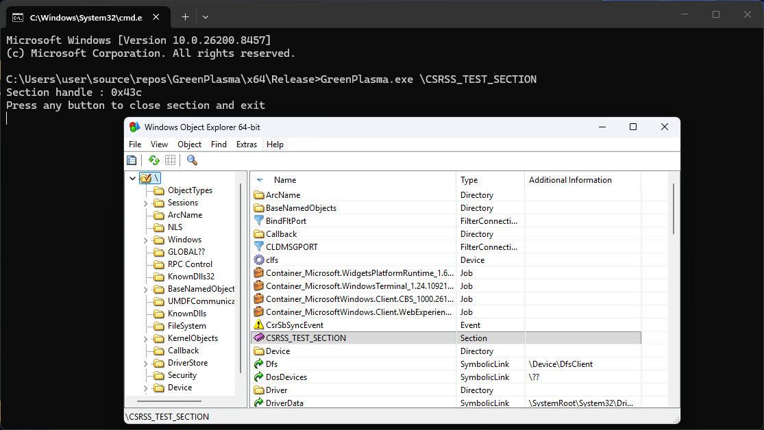 hetmehtaa's tweet photo. New Windows privilege-escalation primitive just dropped.

GreenPlasma is a minimal PoC that forces creation of an arbitrary section object inside any directory writable by SYSTEM via CTFMON’s named-object cache.

Let me break it down for you: https://t.co/AAwN3JpVxG
