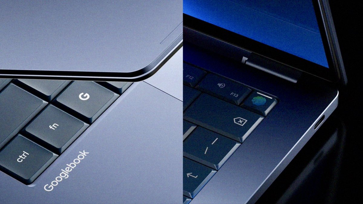 AishwaryaTech3's tweet photo. Google unveils a new laptop called Googlebook that is built entirely around AI. It features a "Magic Pointer" that uses AI to help you finish tasks faster just by pointing at things on your screen. You can also create custom widgets to organize your life and easily sync files. https://t.co/FCnzoI25BR