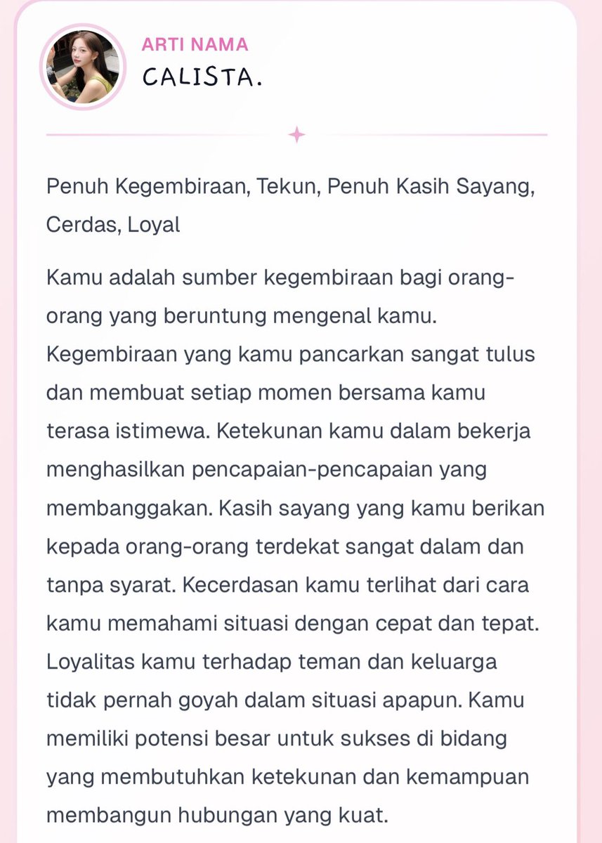 CALISTA. tweet media