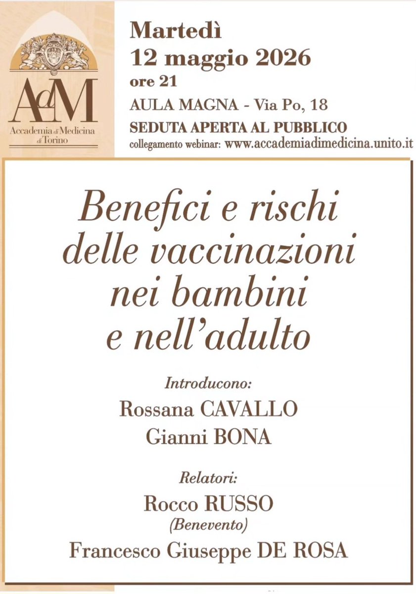 RocRus1's tweet photo. E’ stato un grande onore accettare l’invito dell’Ufficio di Presidenza dell'Accademia di Medicina di Torino, ma soprattutto un grande piacere confrontarsi con i Soci sul valore della prevenzione vaccinale nella popolazione. https://t.co/As8fkTMhOb