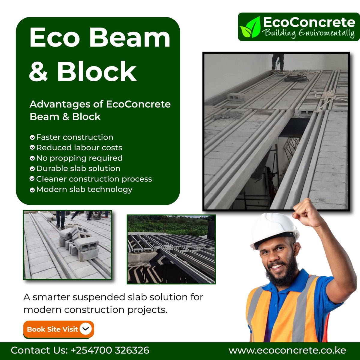 EcoconcreteK's tweet photo. Beam and block are more cost-effective for the construction of upper floors than steel decking. Steel decking is mostly done for mezzanine floors, it is also known as metal decking, which is a sheet of high-performance galvanized steel used in the construction of composite concrete floor slabs. It can also be used as a structural feature in roof construction. When specified as metal roof decking it is used to support insulating membranes.

Instead of the process of laying sheets of mesh grid reinforcement, fixing over the metal decking, pouring concrete, and screeding on top to create a composite concrete floor slab, the beam and block slab system is much more durable and faster to install and screed.

For more information, contact EcoConcrete; Call/WhatsApp us at https://t.co/qJS4NZ9VKP

#strongslabs #strong #durable #SustainableConstruction #ecoconcrete #beamandblock #measurements #buildkenya #buildbetter #buildgreen #concrete #concretefloors #precast #prestressed #constructionsite #housebuilding #architecture #design #building #interiordesign #renovation #EngineeringExcellence