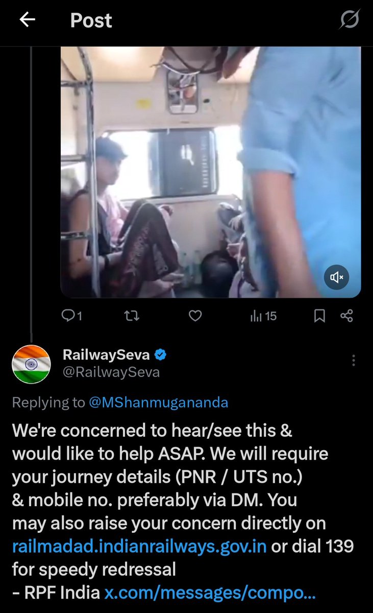 MShanmugananda's tweet photo. @Riyaghoshm Please share your PNR number which will help trace facts! https://t.co/rfS1Hd7vp5