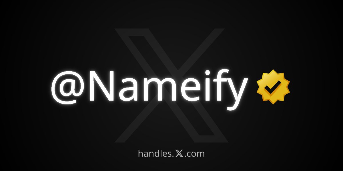 Nameify tweet media