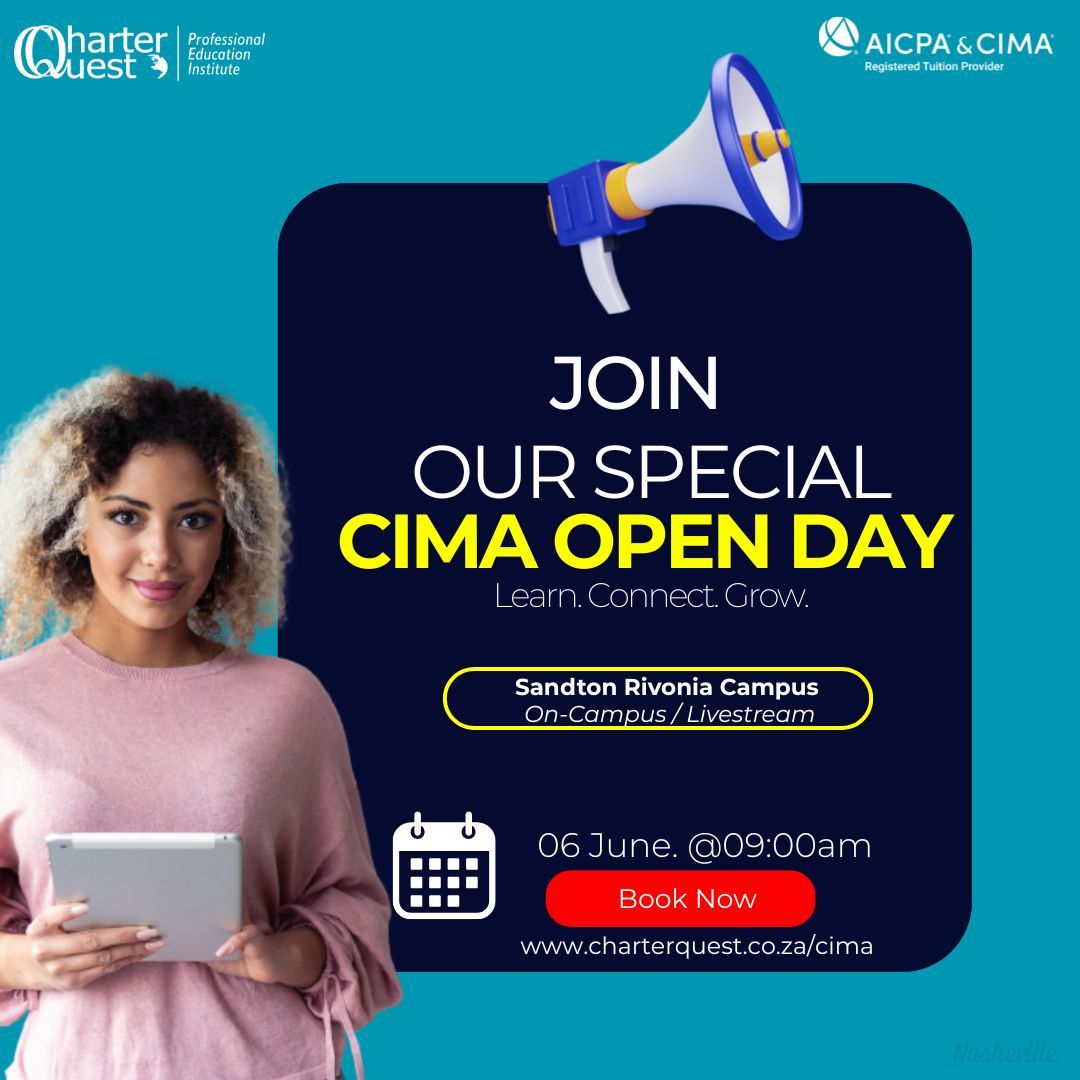 CharterQuest's tweet photo. 👀 CIMA Open Day — see your future in finance 🌍📊

Unlock global career opportunities in business &amp; leadership.

Don’t just imagine success — start it.

📅 Book: https://t.co/krLaBfZu3P

#CIMA #OpenDay #FinanceCareers #FutureReady https://t.co/bjr6iKyllx