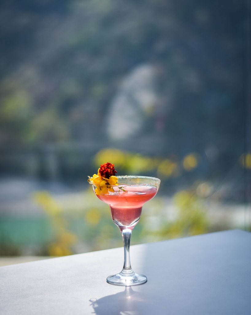 TajRishikesh's tweet photo. This World Cocktail Day, toast to a finer way of life at our bar Panorama, where the mountain horizon feels close enough to touch and every glass carries the memory of the Himalayas.

#TajRishikesh #TajHotels  #LifeByTheRiver #WorldCocktailDay https://t.co/BnP8bnqpTb