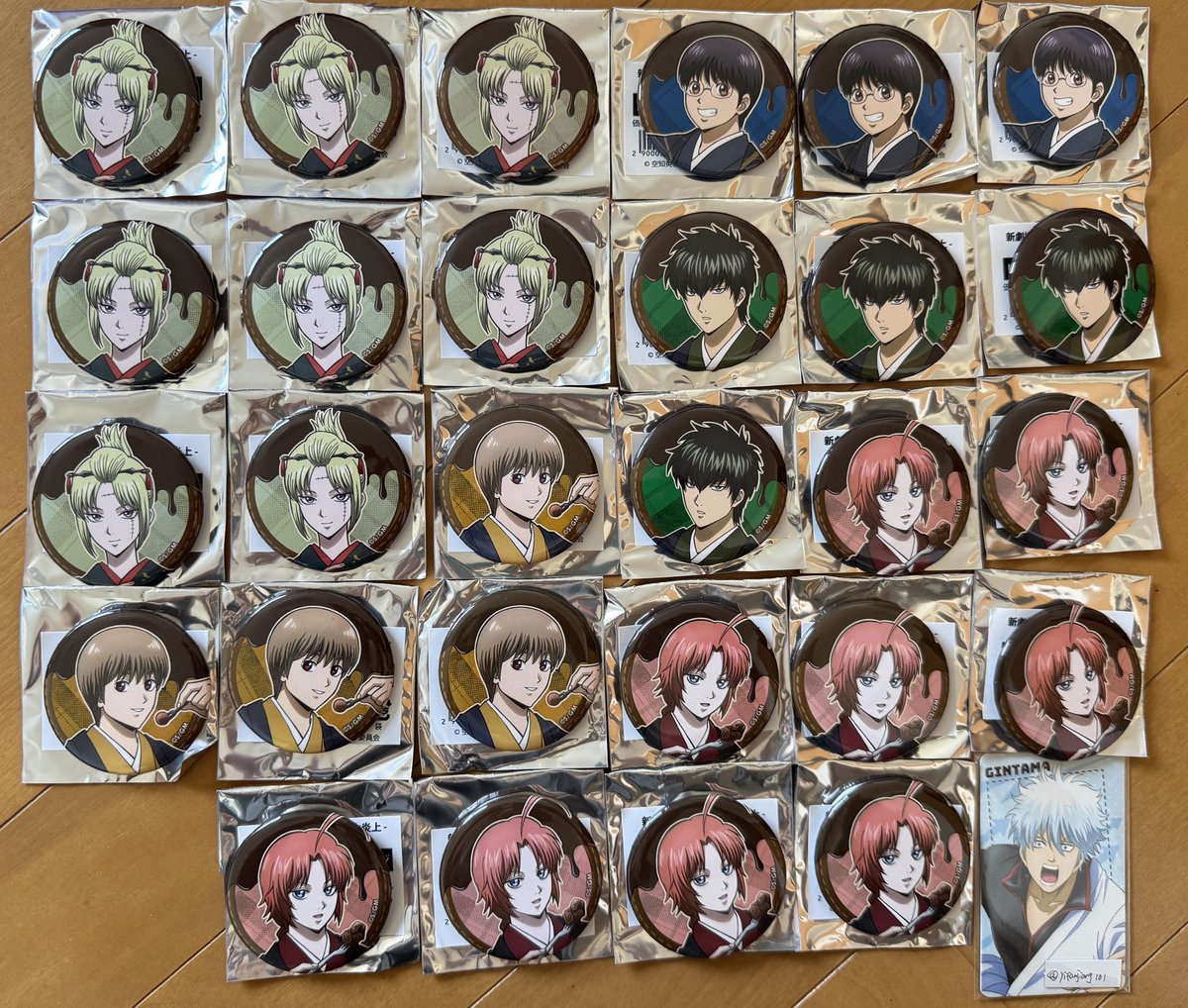 交換・譲渡】銀魂 吉原大炎上 アニメイトカフェ 缶バッジ 譲：画像の