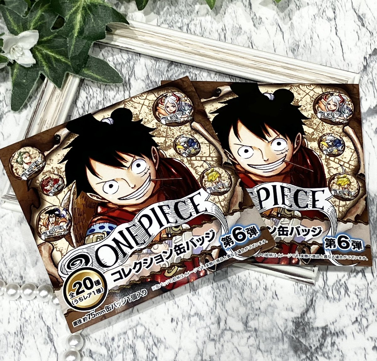 再入荷】原画商品 ONE PIECE コレクション缶バッジ 第6弾 (全20種) 550