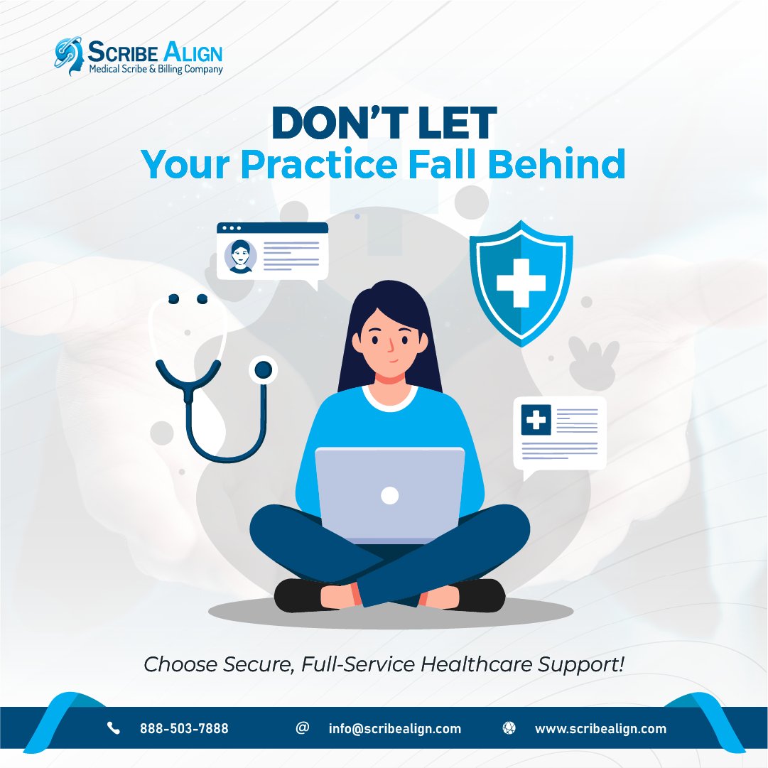 ScribeAlignLLC's tweet photo. At Scribe Align, we provide secure, end-to-end healthcare support—helping providers stay compliant, efficient, and focused on patient care.

#HealthcareSupport #MedicalBilling #RCM #PracticeManagement #HIPAACompliance https://t.co/7T44RV9W6q