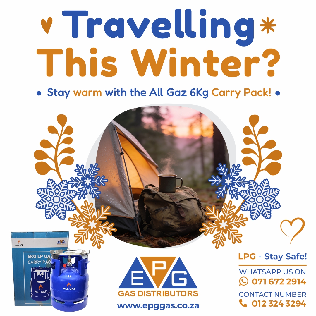 EpgGas's tweet photo. ❄️ Going away this winter? Stay warm wherever you go!

Why choose the EPG 6kg Carry Pack?
✅ Lightweight &amp; Easy to Carry
✅ Compact Design, Saves Space
✅ Perfect for Cooking, Camping &amp; Outdoor Use
✅ Reliable EPG Quality
✅ Backup Energy for Load Shedding

#EPGGas #6kgCarryPack https://t.co/3EJyZVMB7W