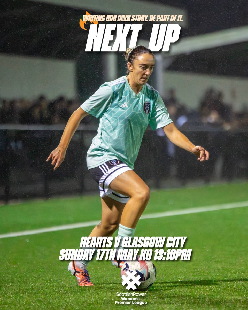 GlasgowCityFC's tweet photo. Back to the capital this Sunday👊
🆚️: @heartswomenfc
🏆: @scottishpowerhq @swplofficial
🏟: Oriam Scotland's Sports Performance Centre
🕜: 1:30pm
🎟: £8/£3
Be Part of Our Story.
Buy your tickets now. Link in bio 🧡 https://t.co/lUAE6vVA4M