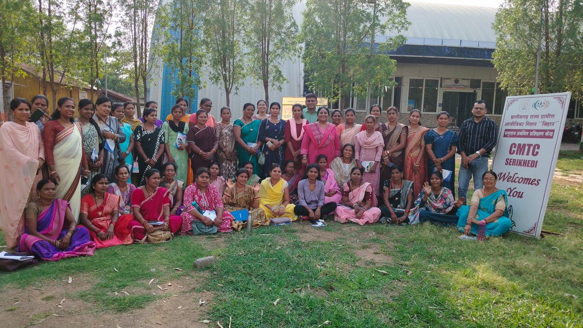 splcellforwomen's tweet photo. 2-day training for BRPs of Gender Resource Centre (GRC), CGSRLM held at CMTC, Raipur (11–12 May 2026) on violence against women, counselling skills, online violence &amp; PWDVA-2005. Facilitated by Dr. Trupti Jhaveri Panchal &amp; Balwant Singh, RCI-VAW, TISS.
#GenderJustice #CGSRLM https://t.co/txC1Aund9h