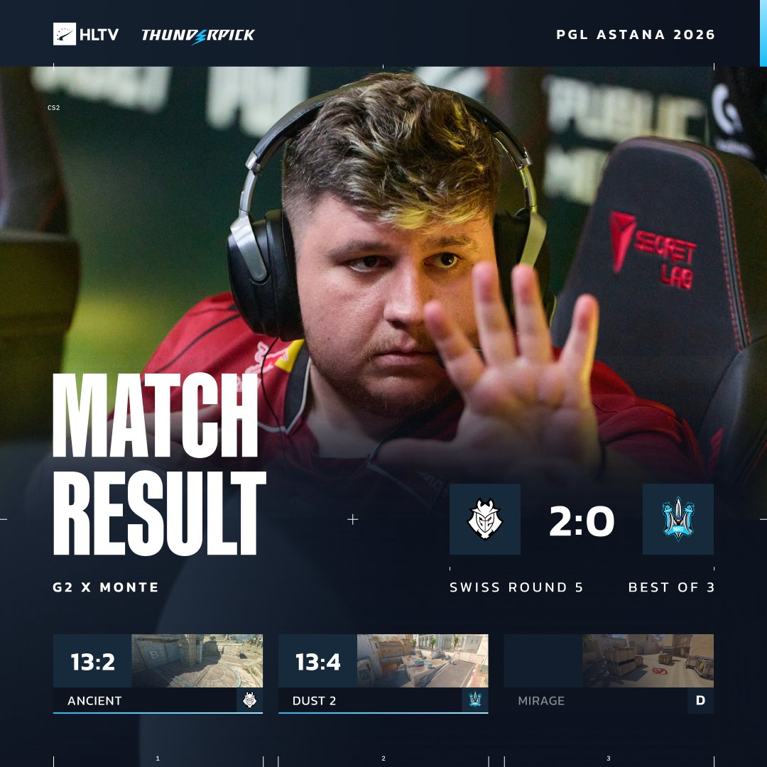 G2 tear Monte apart for a spot in the Astana playoffs 🫢
