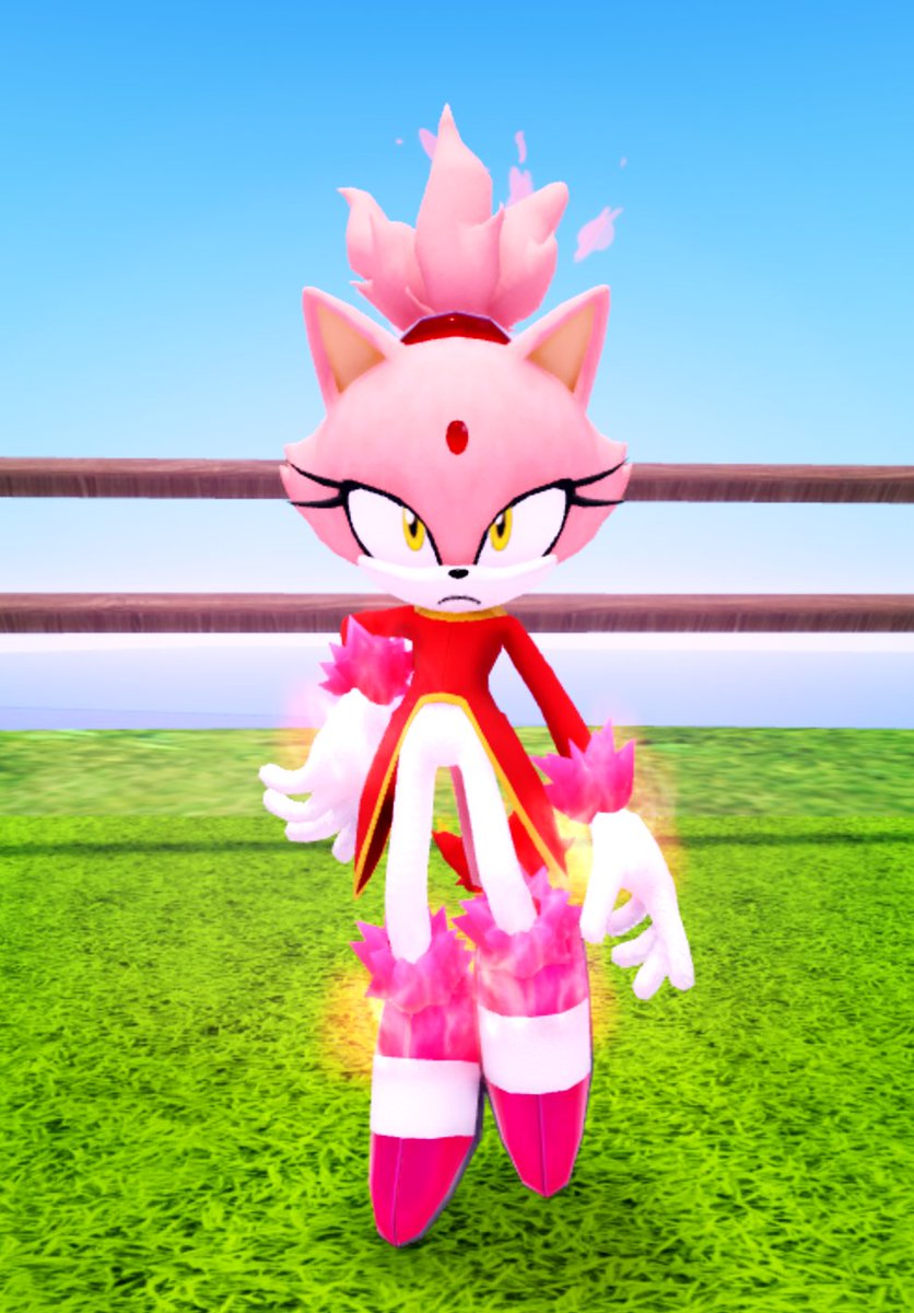 The Non-Tradable version of Burning Blaze in Sonic Speed Simulator