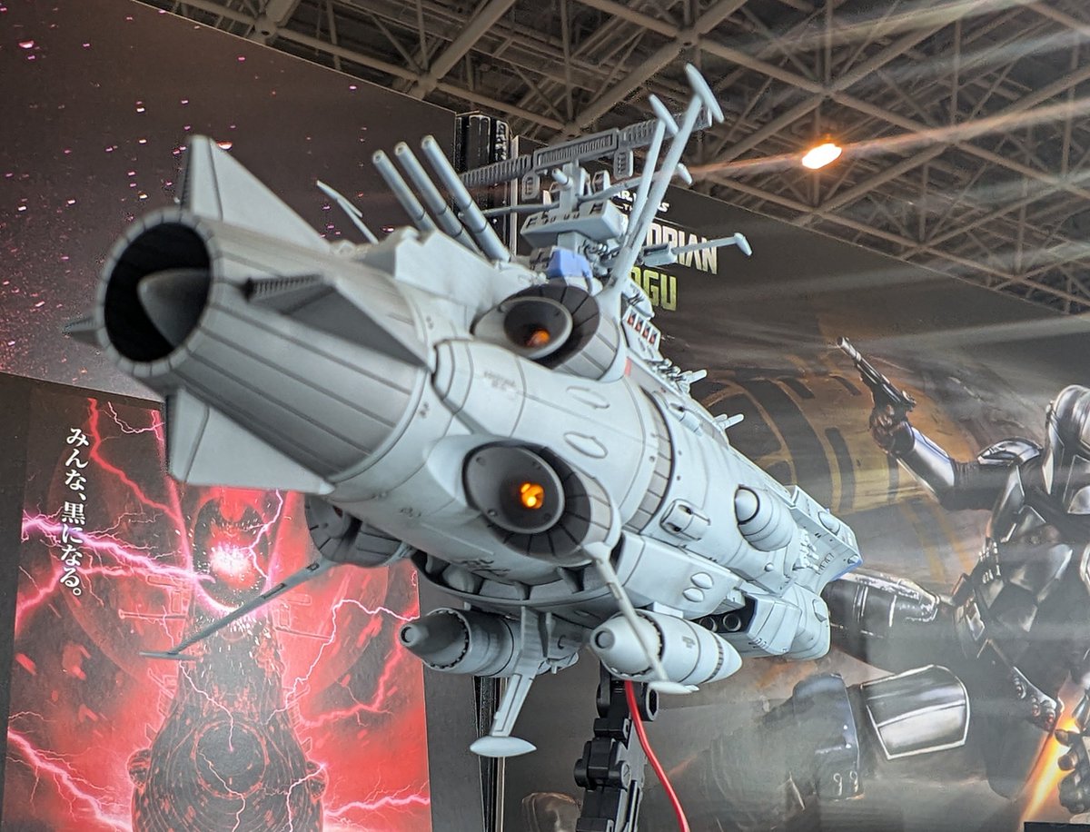 manpon's tweet photo. ヤマトよ永遠にREBEL3199より
アリゾナ級護衛戦艦アリゾナ
展示品
宇宙戦艦ヤマト好きなら気になると思う（自分はそう！笑）アングルコレクション
#静岡ホビーショー2026 https://t.co/aLGwcjATsK