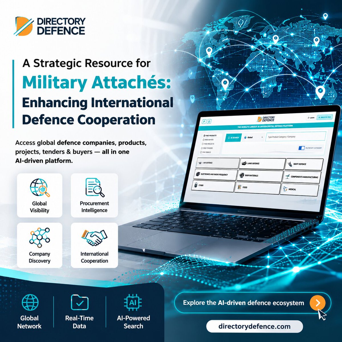 directorydef's tweet photo. A Strategic Resource for Military Attachés: Enhancing International Defence Cooperation

https://t.co/d32YyyfVmA
#DirectoryDefence #DefenceIndustry #MilitaryAttaché #DefenceCooperation #InternationalDefence #DefenceProcurement #AIinDefence #DefenceTechnology #GlobalDefence https://t.co/GQZdMD5xqI