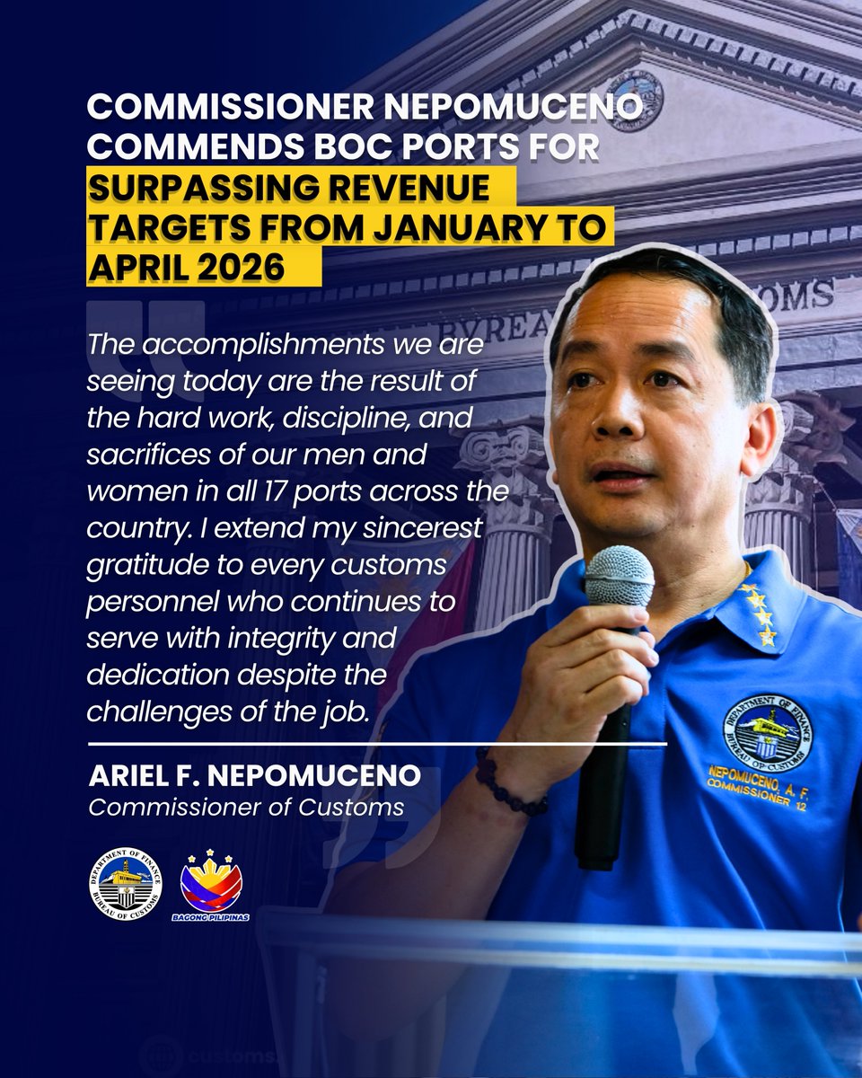Bureau of Customs PH tweet media