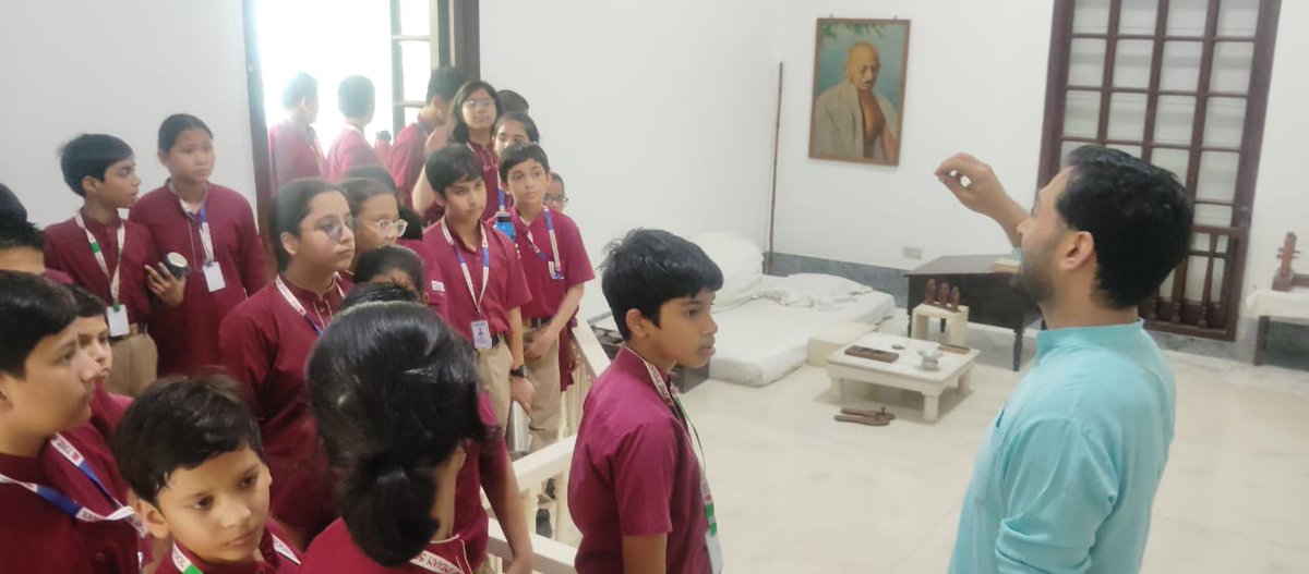 GandhiSmriti_'s tweet photo. As part of the “Taking Gandhi to School” initiative, around 95 students along with 3 teachers from The Indian School visited Gandhi Smriti Museum today. The students and teachers will be given a guided tour of the museum.
#GandhiSmriti #EducationalVisit https://t.co/kEz5dNP9sB
