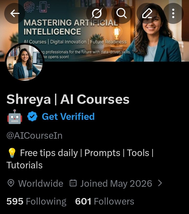 Shreya | AI Courses 🤖 tweet media