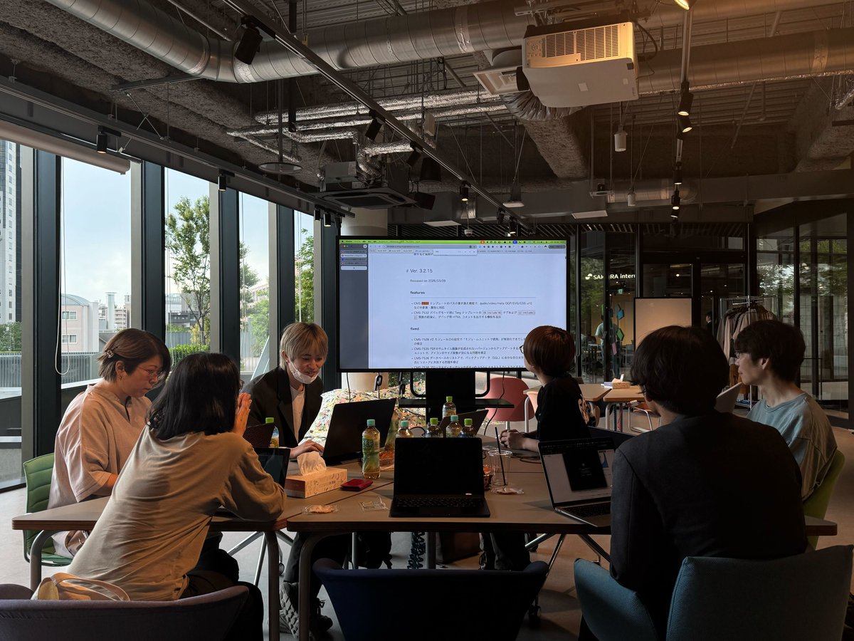 ablogcms's tweet photo. 大阪で a-blog cms の勉強会を開催中です！

少人数でじっくり、実際のサイト制作や運用に役立つ内容を共有しています。
こうして直接お話しできる機会はやっぱりいいですね。
ご参加ありがとうございます！

#ablogcms #大阪 #勉強会 https://t.co/W2vq2eW6mO