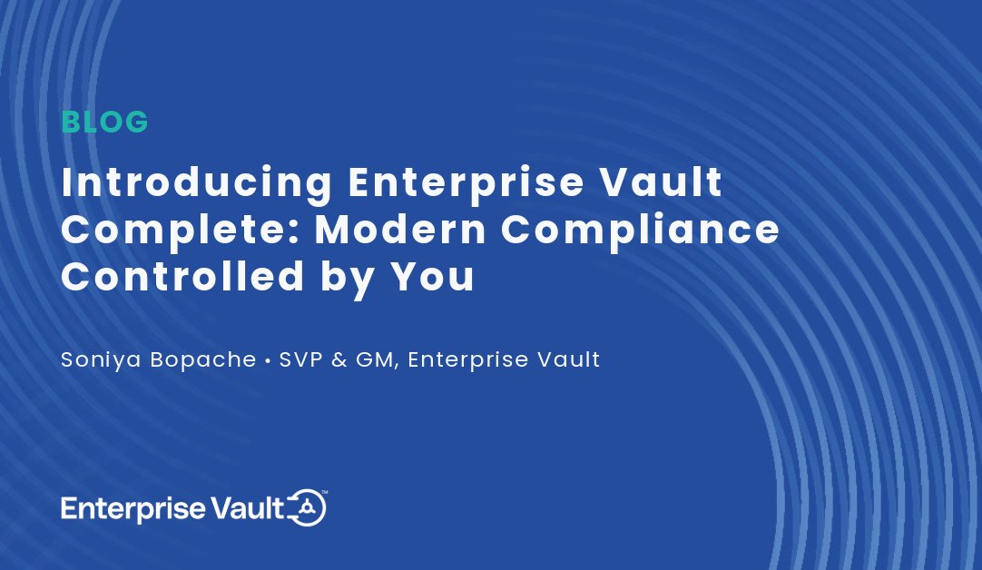 Enterprise Vault tweet media