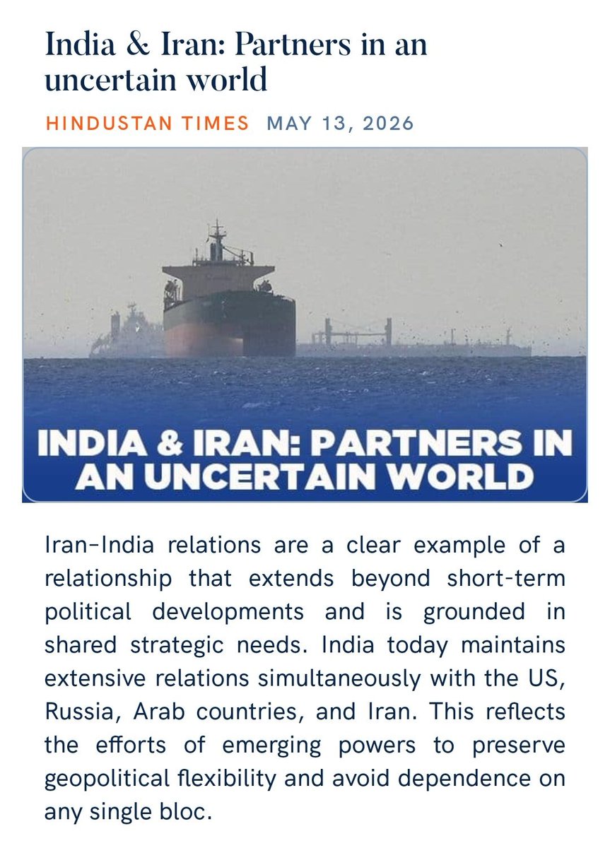 officialdivaker's tweet photo. Salute to Hon’ble PM @narendramodi ji! India &amp; Iran continue to strengthen their strategic partnership even in an uncertain world. Your visionary and balanced foreign policy is safeguarding India’s interests while maintaining geopolitical flexibility. https://t.co/TJdDbxa2z2