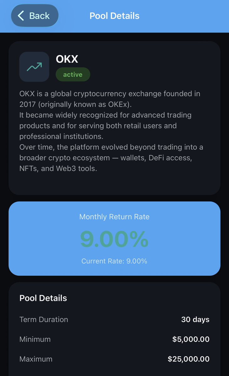 skillfull32549's tweet photo. I invested $15,000 USDT into #okx exchange on #scfipro 
My Dividends monthly is 1,350 and reinvested that will give me 42,189.97  yearly 

I’m getting paid with No Jobs !!!!!!!!! 💸
#exchangedividends is my new Job https://t.co/DGuG0WD8UZ