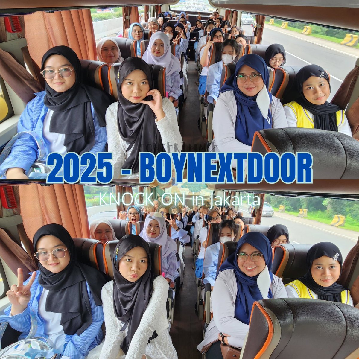 ConcertMateID's tweet photo. [COMING SOON]
🚌 TRIP KONSER BOGOR - BOYNEXTDOOR TOUR KNOCK ON Vol.2 🚌

📍 BOGOR CITEUREUP SENTUL ↔️ ICE BSD

Setelah Vol.1, kami juga akan buka trip untuk teman2 ONEDOOR yang mau ke Vol.2 tapi bingung naik apaaa omooo udah ga perlu lagi bingung ke venue konser antah berantah 💝👍

💰170k includes:

👯 temen ngonser+latian fanchant
🚌 bus full musik
🍱 makanan, minuman
🛍️ merch
🧳 penitipan barang

Selagi menunggu pendaftaran dibuka, teman2 bisa mampir ke link berikut untuk lihat trip-trip konser yang pernah kami bawa sejak 2017:
🍀 https://t.co/EPppVPGpyB

Selagi ada ConcertMate, ga perlu takut ngonser sendirian! 

#BOYNEXTDOOR #보이넥스트도어 #BND
#KNOCK_ON_Vol_2 #KNOCK_ON_Vol_1 #KNOCK_ON_Vol_2_IN_JAKARTA