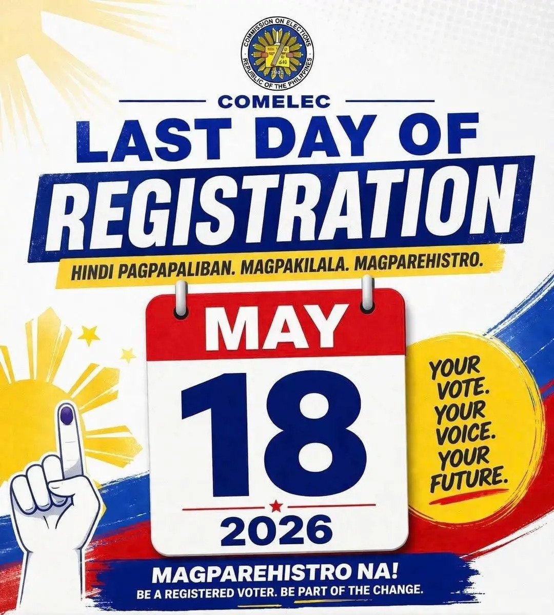sb19nizm's tweet photo. PLEASE EXERCISE YOUR RIGHT TO VOTE. MAGPAREHISTRO NA! 🔊🔊🔊 https://t.co/nRUZA5Z33a