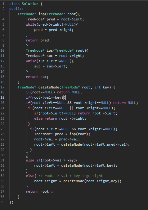 Shami_Kumar1's tweet photo. Day 97 💻🔥
Solved “Construct Binary Search Tree from Preorder Traversal” 🌳✔️
Built a BST step-by-step using preorder traversal + recursive insertion logic.
Great practice for recursion, BST properties, and tree construction in C++ 
#100DaysOfCode #DSA #LeetCode #CPP #Coding https://t.co/7DVrsCm9Xe