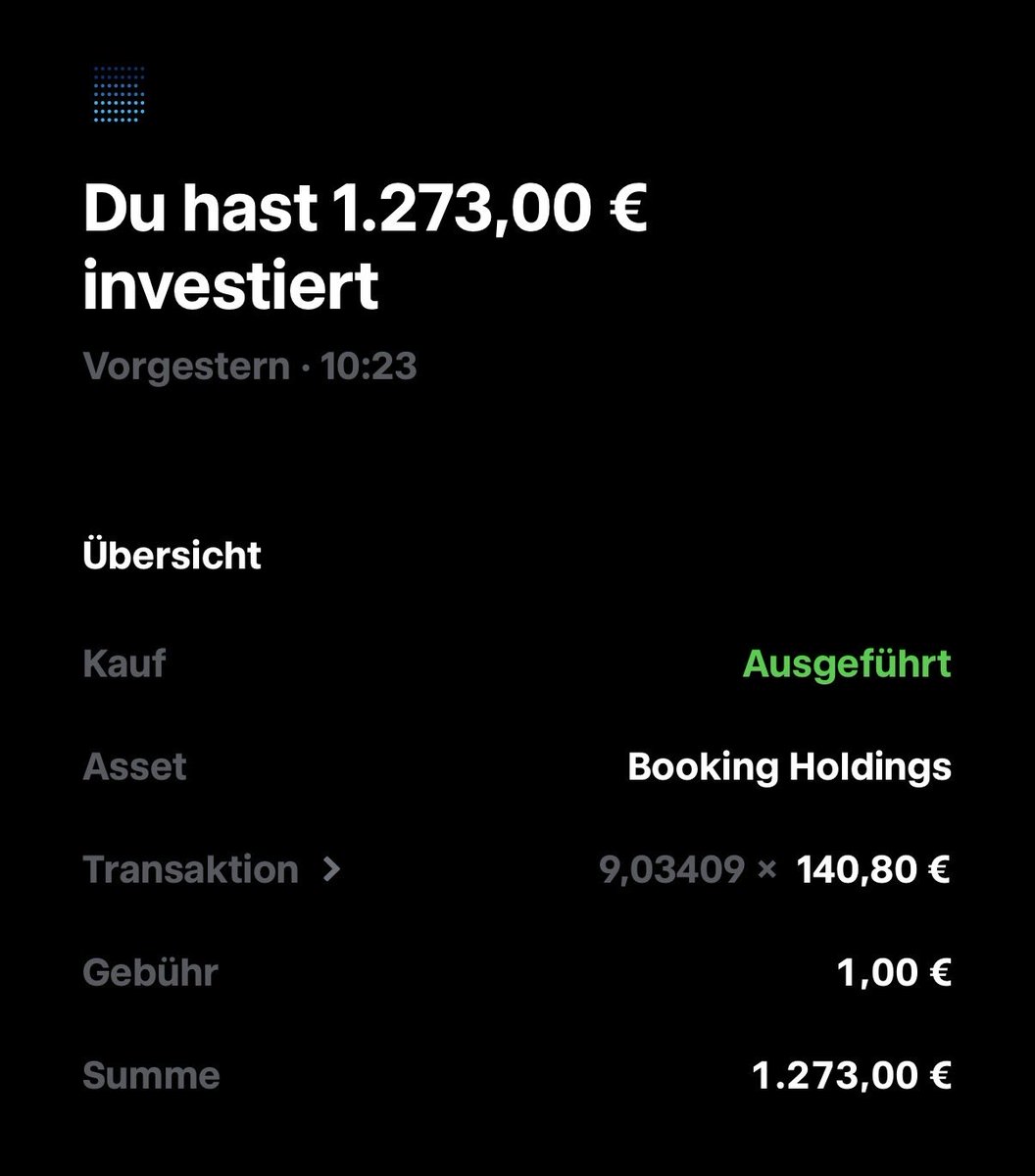 TradingTobyL's tweet photo. Ich war shoppen 🤑

Nu Holdings Ltd  $NU
Mercado Libre  $MELI
Booking Holdings  $BKNG
Münchener Rück  $MURGY 
Hermès  $HESAY 
Wolters Kluwer  $WTKWY 

Einige Positionen fürs Value-Depot, wenige fürs Growth-Depot und letzte Aktie eher als mittelfristiger Swing-Trade 🖖

Was habt ihr davon im Depot oder auf der Watchlist?